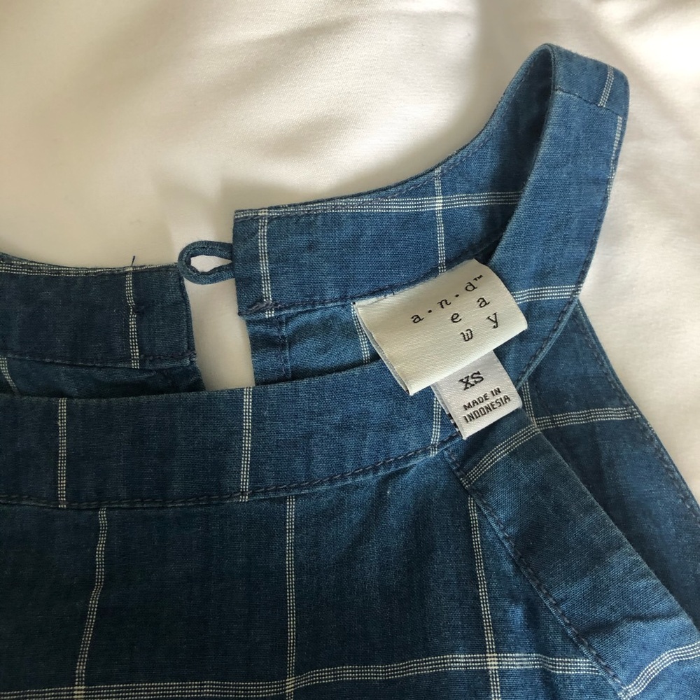 Blue grid a new day dress - Picture 8 of 8